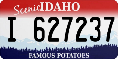 ID license plate I627237