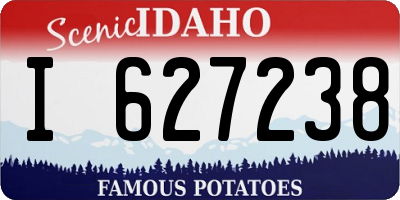 ID license plate I627238