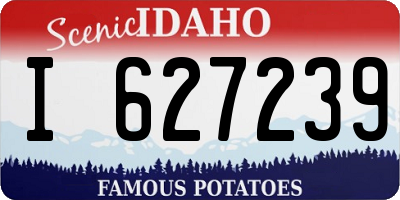 ID license plate I627239