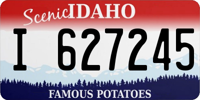 ID license plate I627245