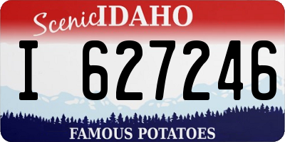 ID license plate I627246
