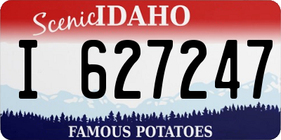 ID license plate I627247