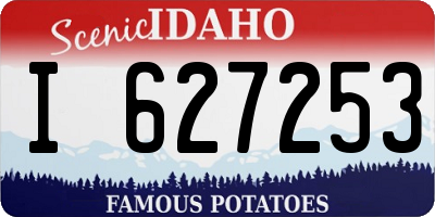 ID license plate I627253