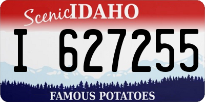 ID license plate I627255