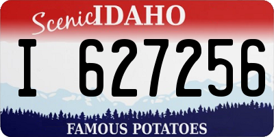 ID license plate I627256
