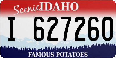 ID license plate I627260