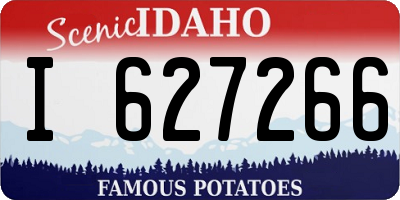 ID license plate I627266