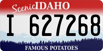 ID license plate I627268