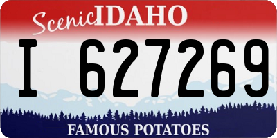 ID license plate I627269
