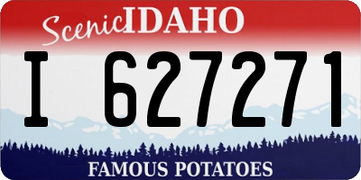 ID license plate I627271