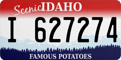 ID license plate I627274