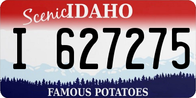 ID license plate I627275