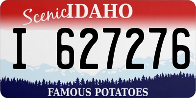 ID license plate I627276