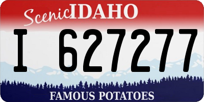 ID license plate I627277