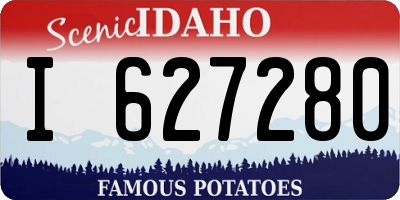 ID license plate I627280