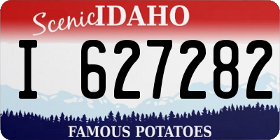 ID license plate I627282