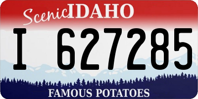 ID license plate I627285