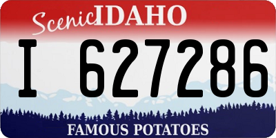 ID license plate I627286