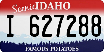 ID license plate I627288