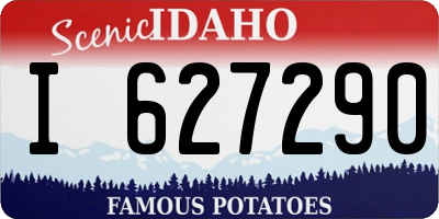 ID license plate I627290