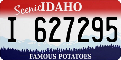 ID license plate I627295