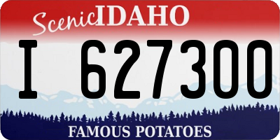 ID license plate I627300