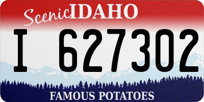 ID license plate I627302
