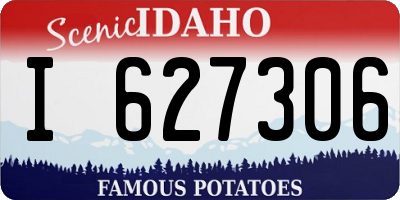 ID license plate I627306