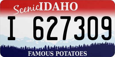 ID license plate I627309
