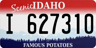 ID license plate I627310