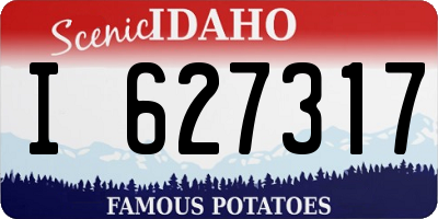 ID license plate I627317