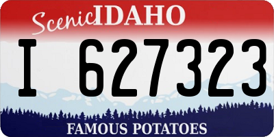 ID license plate I627323