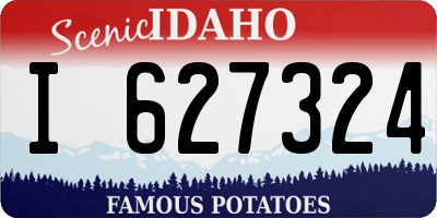 ID license plate I627324