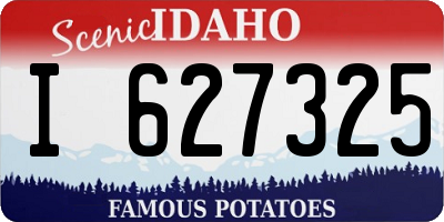 ID license plate I627325