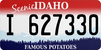 ID license plate I627330