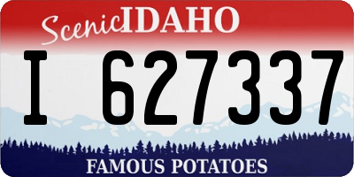 ID license plate I627337