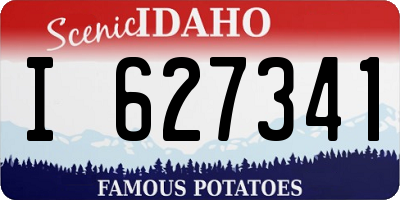 ID license plate I627341