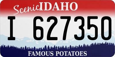 ID license plate I627350