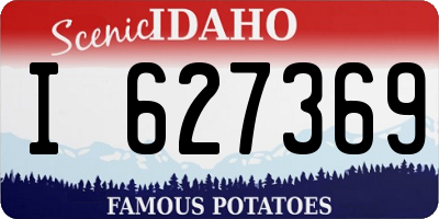 ID license plate I627369