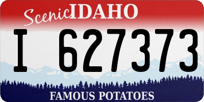 ID license plate I627373