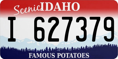 ID license plate I627379