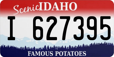 ID license plate I627395