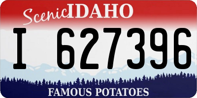 ID license plate I627396