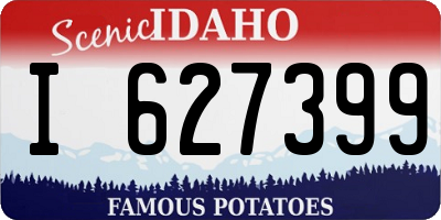 ID license plate I627399