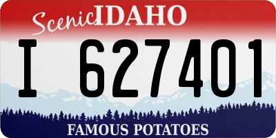 ID license plate I627401