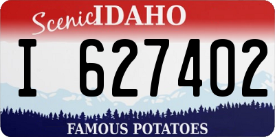 ID license plate I627402