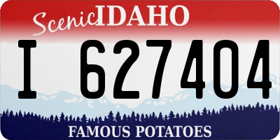 ID license plate I627404