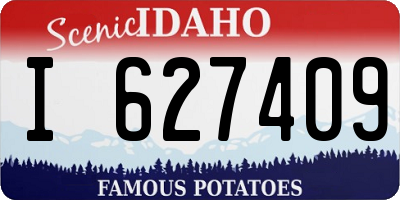 ID license plate I627409