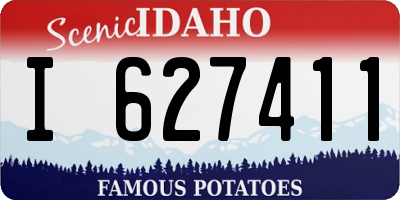 ID license plate I627411