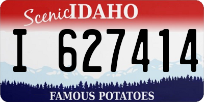 ID license plate I627414